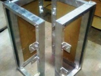 Алюминиевый люк невидимка Короб 30х50 см